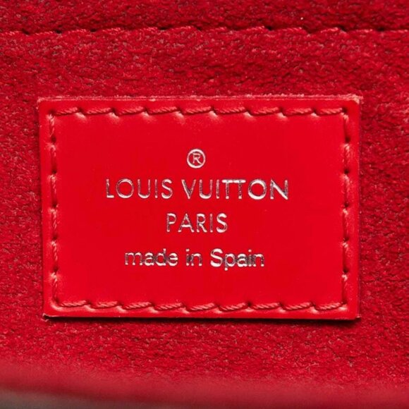 Louis Vuitton Coquelicot Epi Leather and Monogram Canvas Saint Michel Bag - Picture 12 of 12